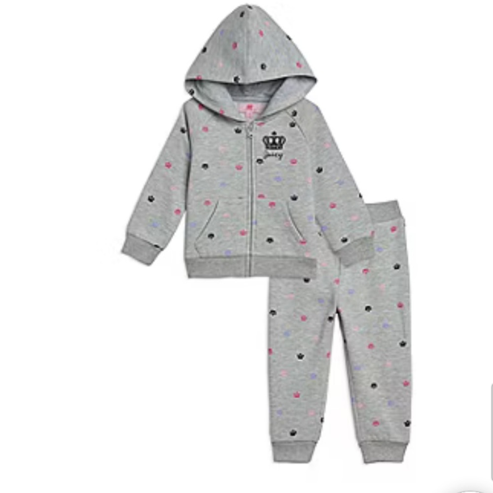 Juicy by Juicy Couture Baby Girls 2 Piece Pant Set 2T